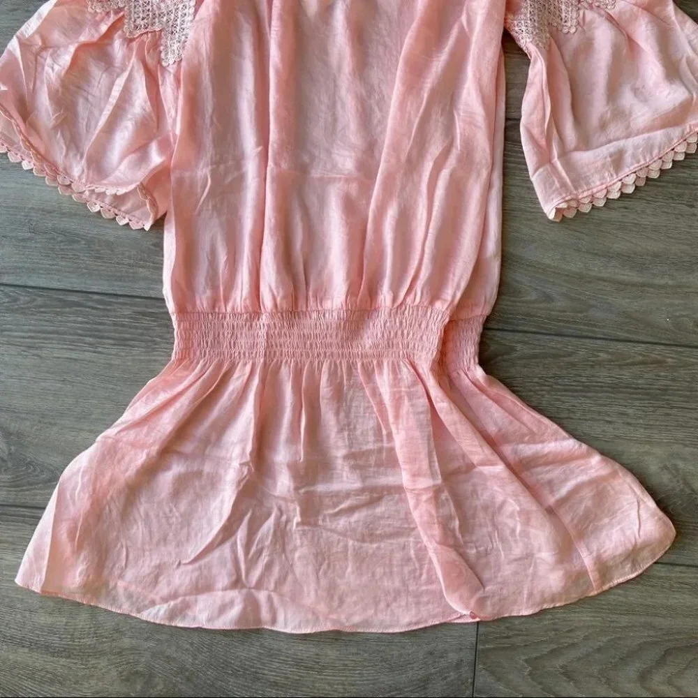 MWT Dance & Marvel Breezy Off Shoulder Babydoll Mini Dress - Picture 7 of 11